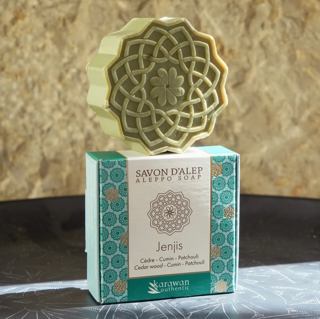 Aleppo-Seife JENJIS mit holzigem Duft